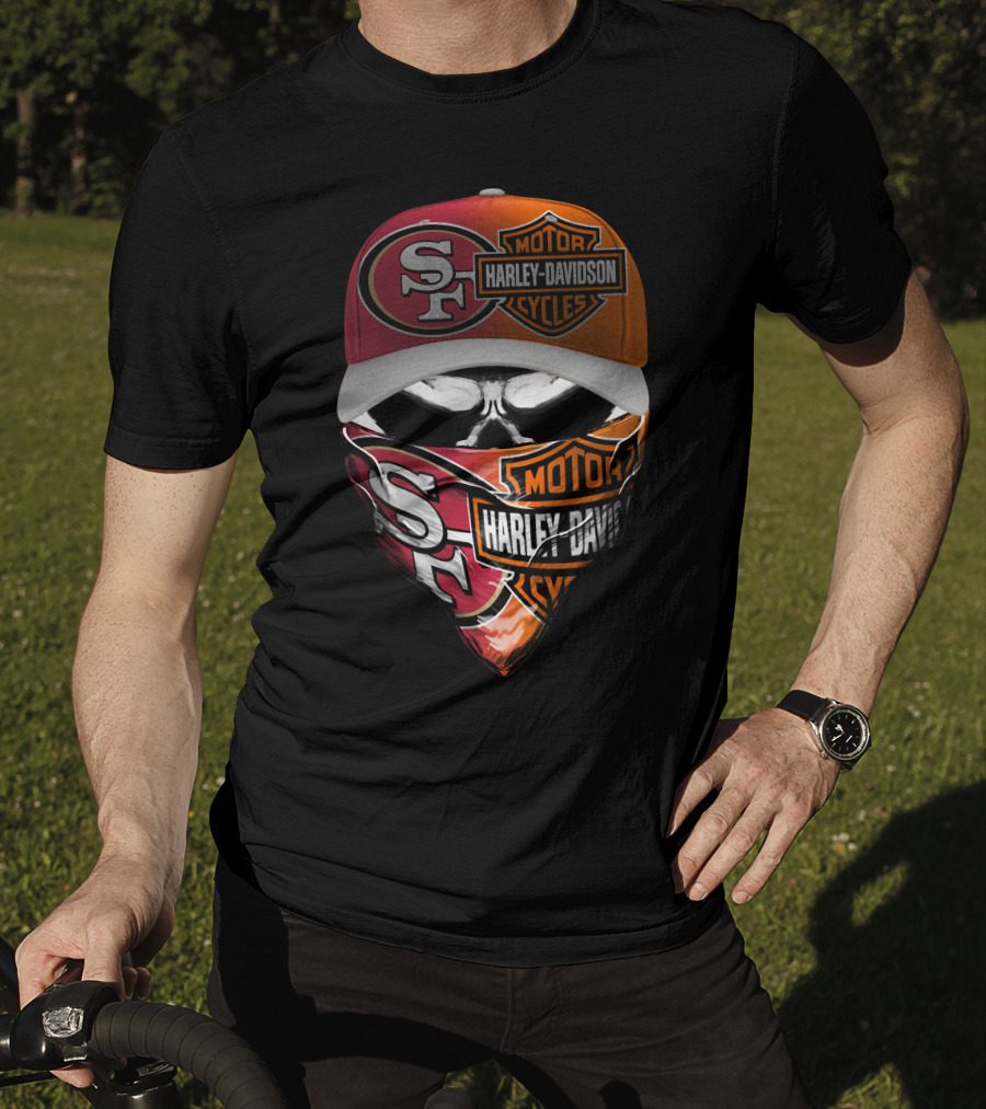 San Francisco 49ers Harley Davidson Motorcycles T-Shirt