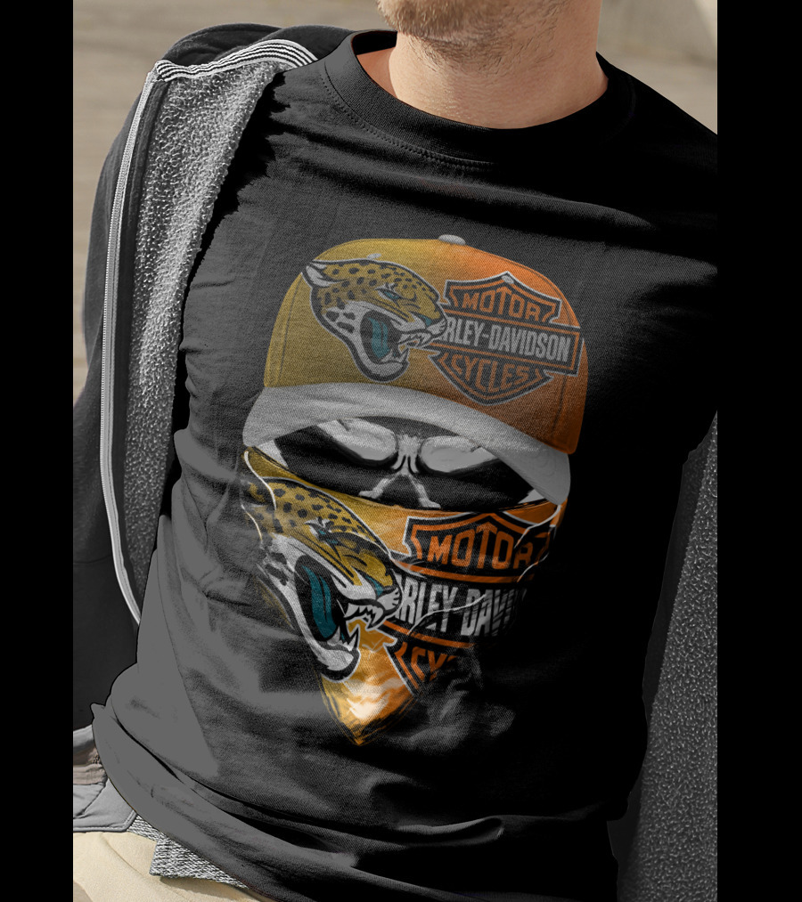 Jacksonville Jaguars Harley Davidson 15Hl Fusion T-Shirt