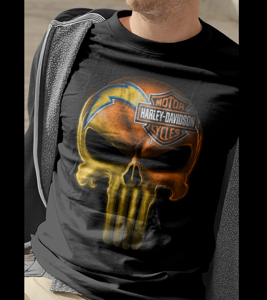Harley Davidson Punisher Skull Chargers T-Shirt