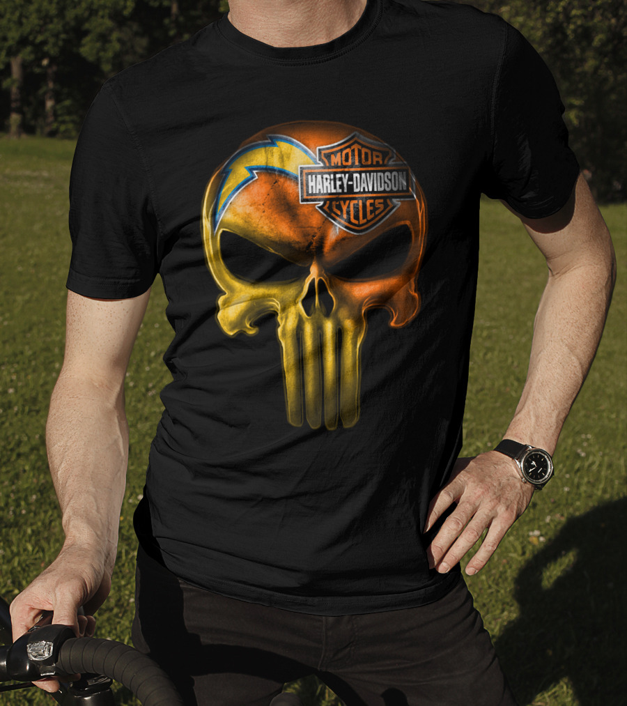 Harley Davidson Punisher Skull Chargers T-Shirt