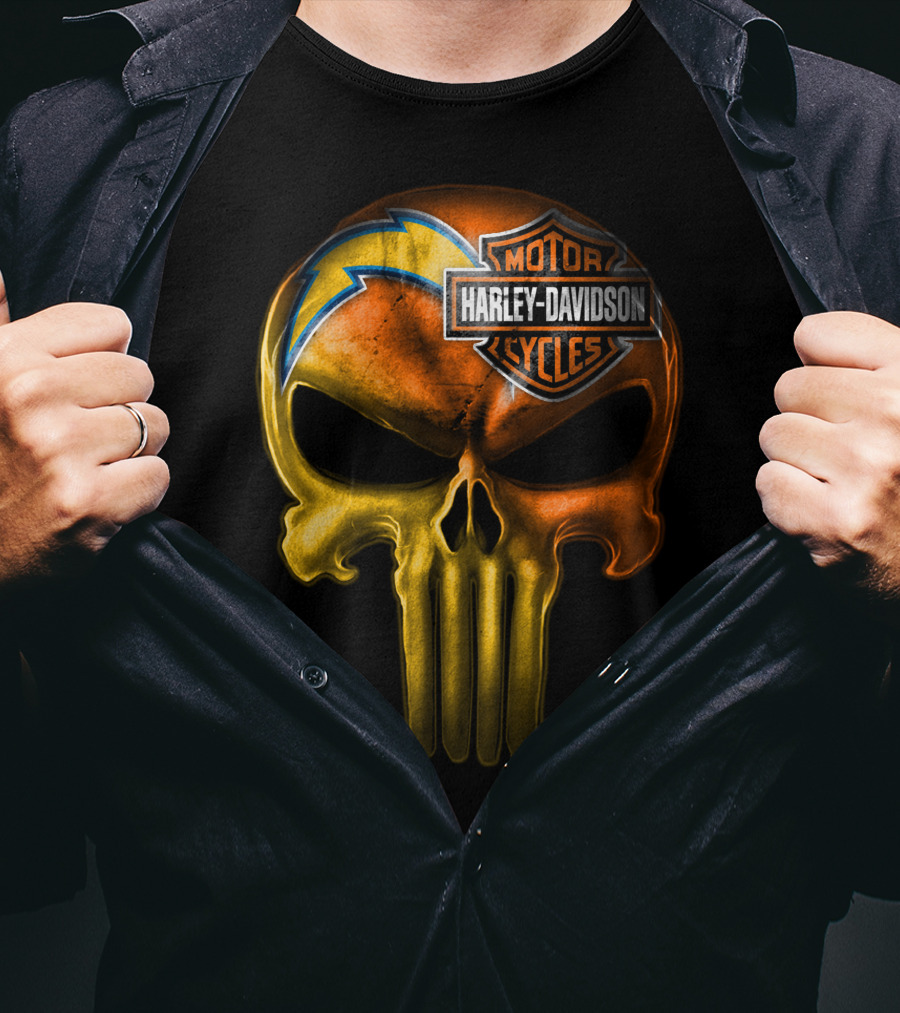 Harley Davidson Punisher Skull Chargers T-Shirt