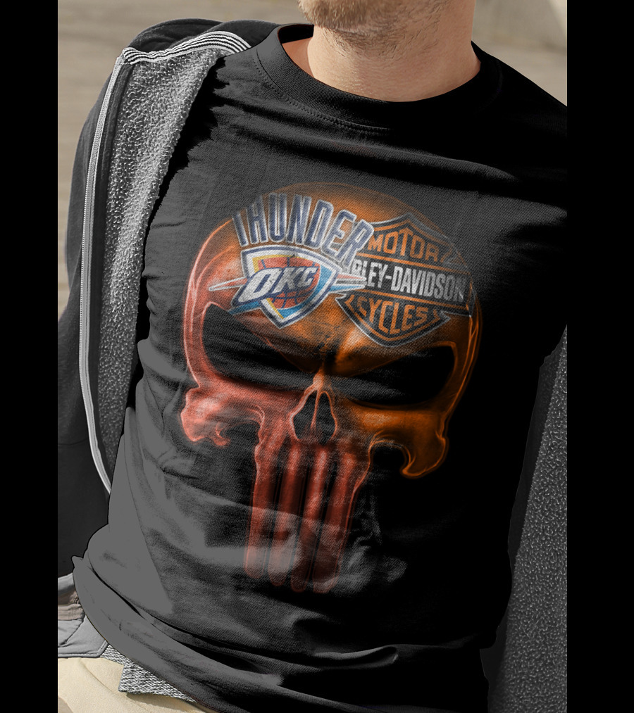 Thunder Okc Harley Davidson Motorcycles T-Shirt