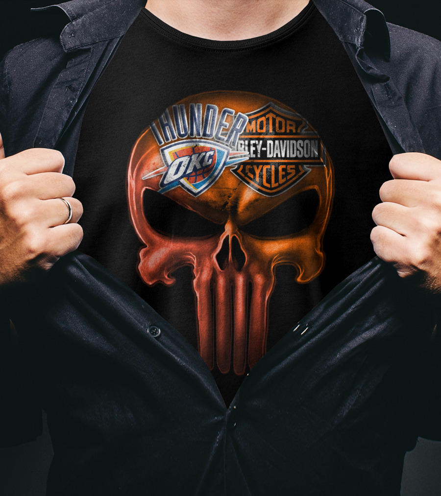 Thunder Okc Harley Davidson Motorcycles T-Shirt