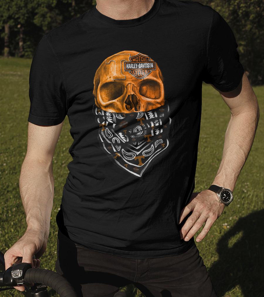 Tennessee Harley Davidson Skull Bandana T-Shirt