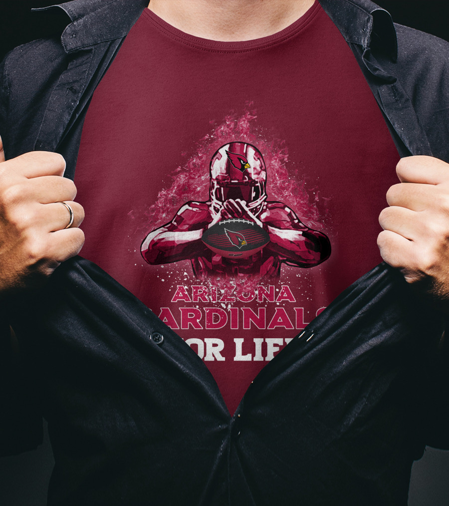 Arizona Cardinals For Life Football T-Shirt
