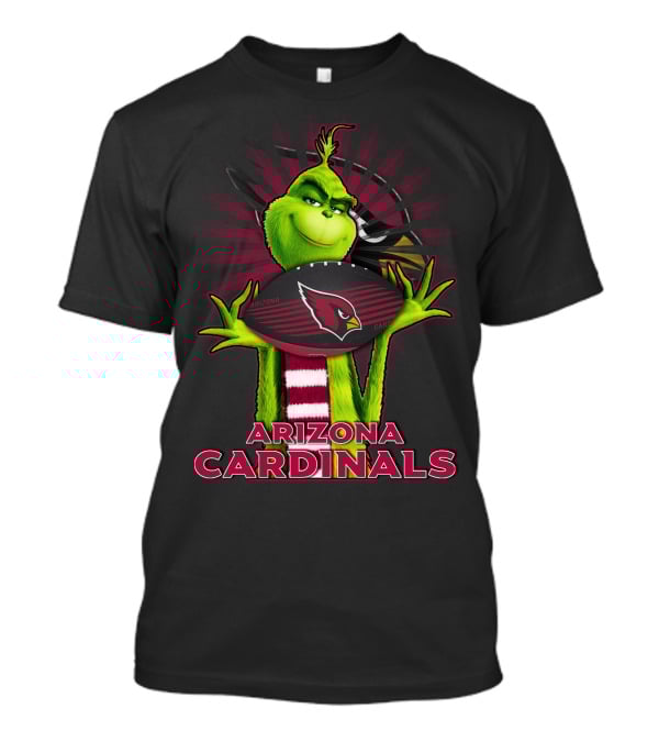 Grinch Holding Arizona Cardinals Football T-Shirt