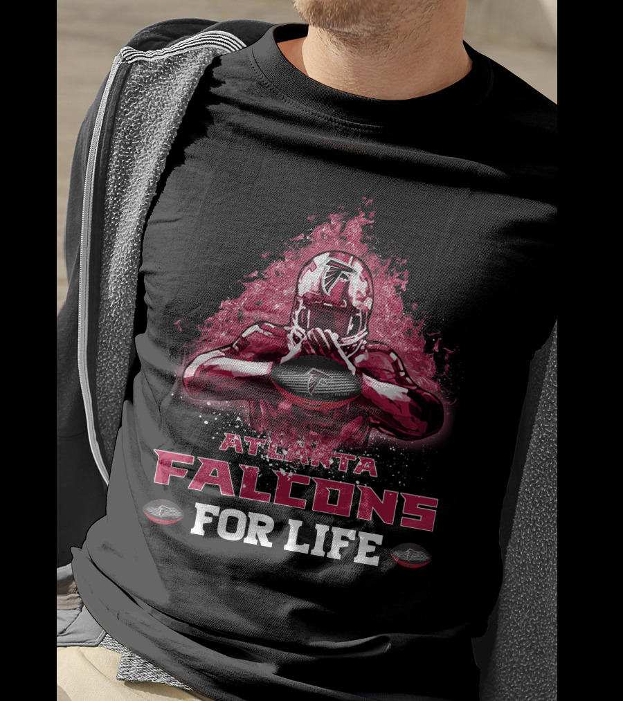 Atlanta Falcons For Life Fiery Player T-Shirt