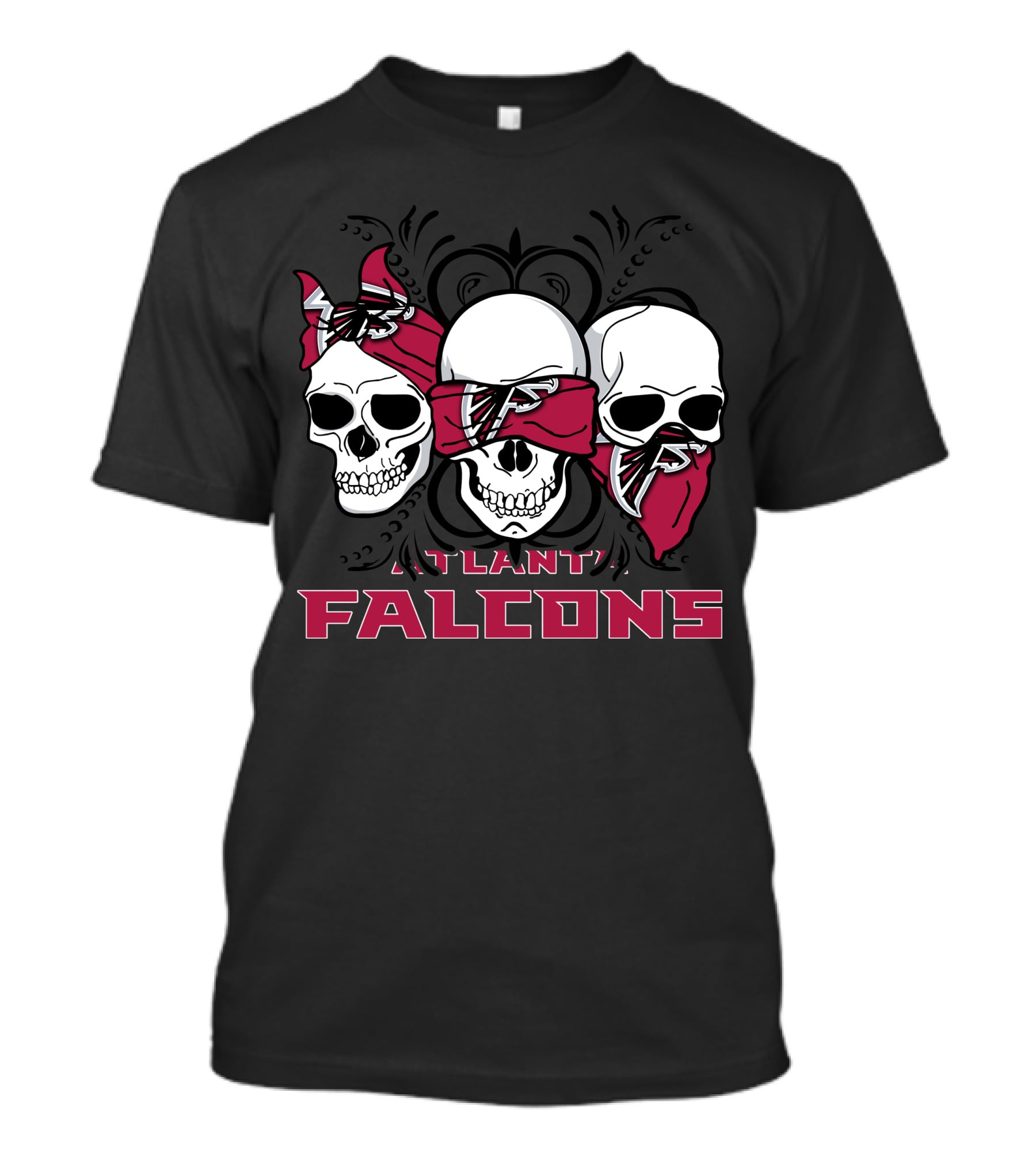 Skull Atlanta Falcons T-Shirt