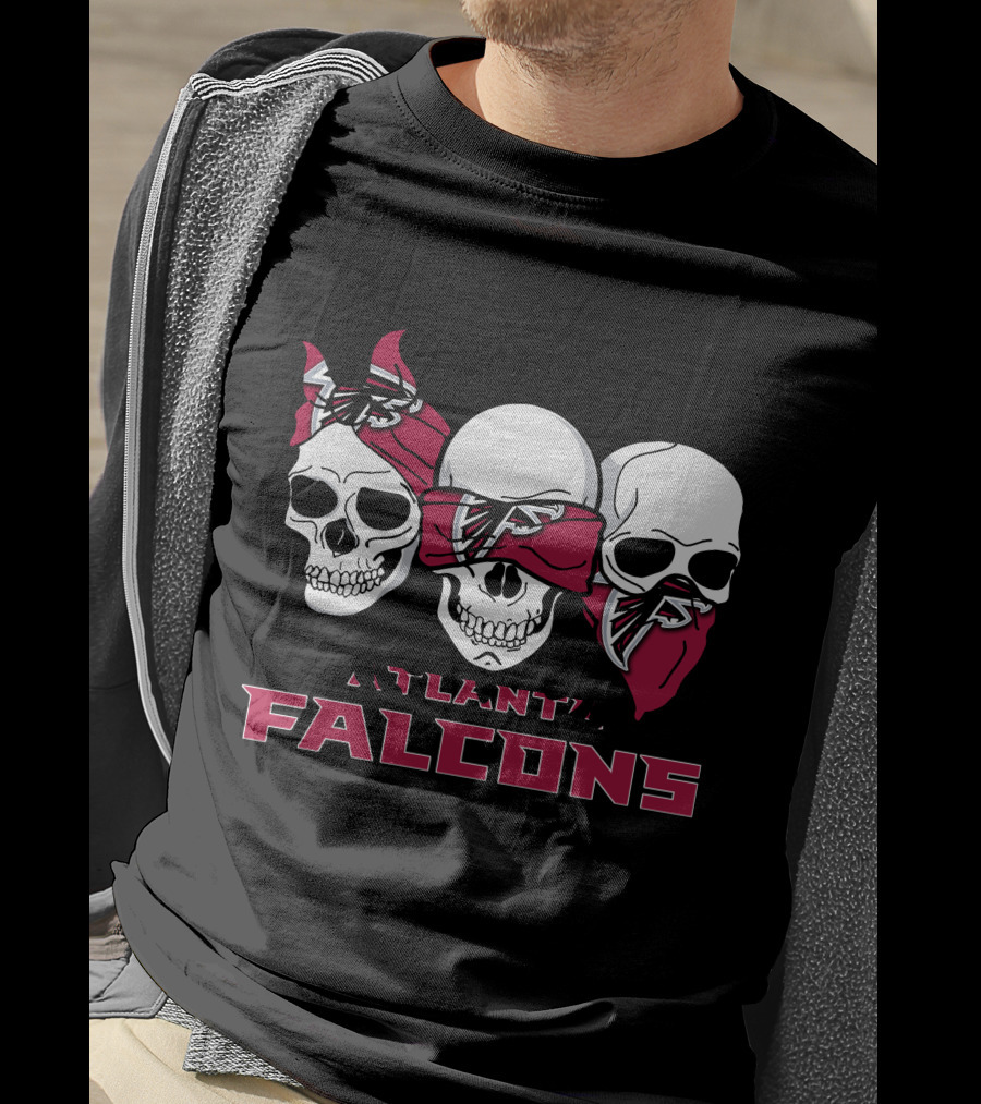 Skull Atlanta Falcons T-Shirt