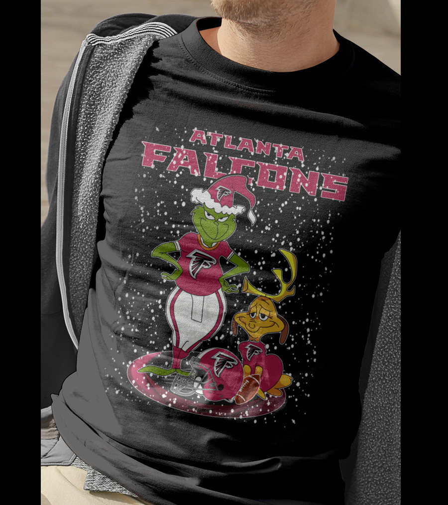 Atlanta Falcons Grinchxmas Snowy Football T-Shirt