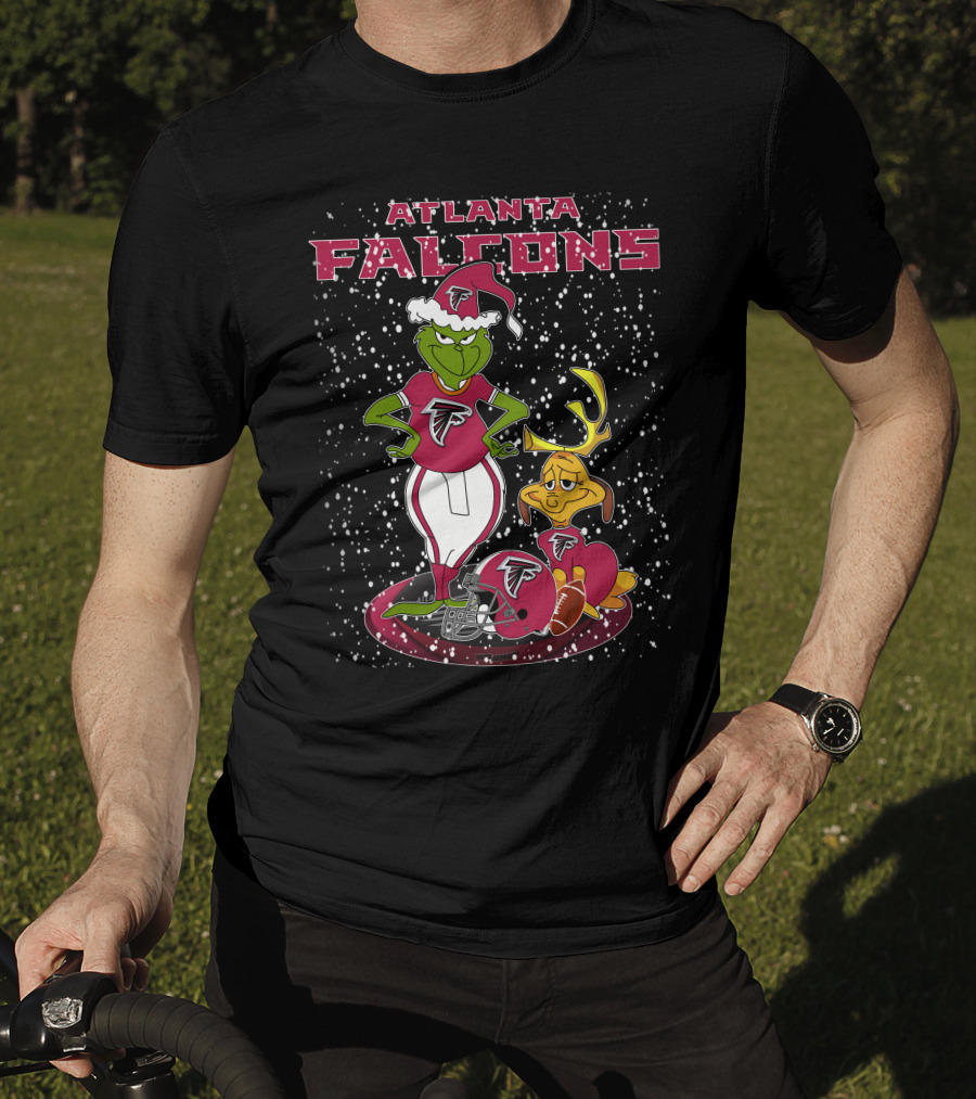 Atlanta Falcons Grinchxmas Snowy Football T-Shirt