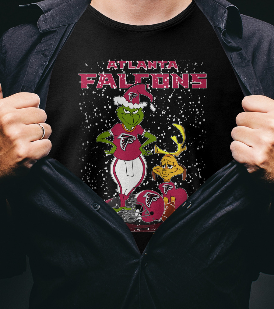Atlanta Falcons Grinchxmas Snowy Football T-Shirt
