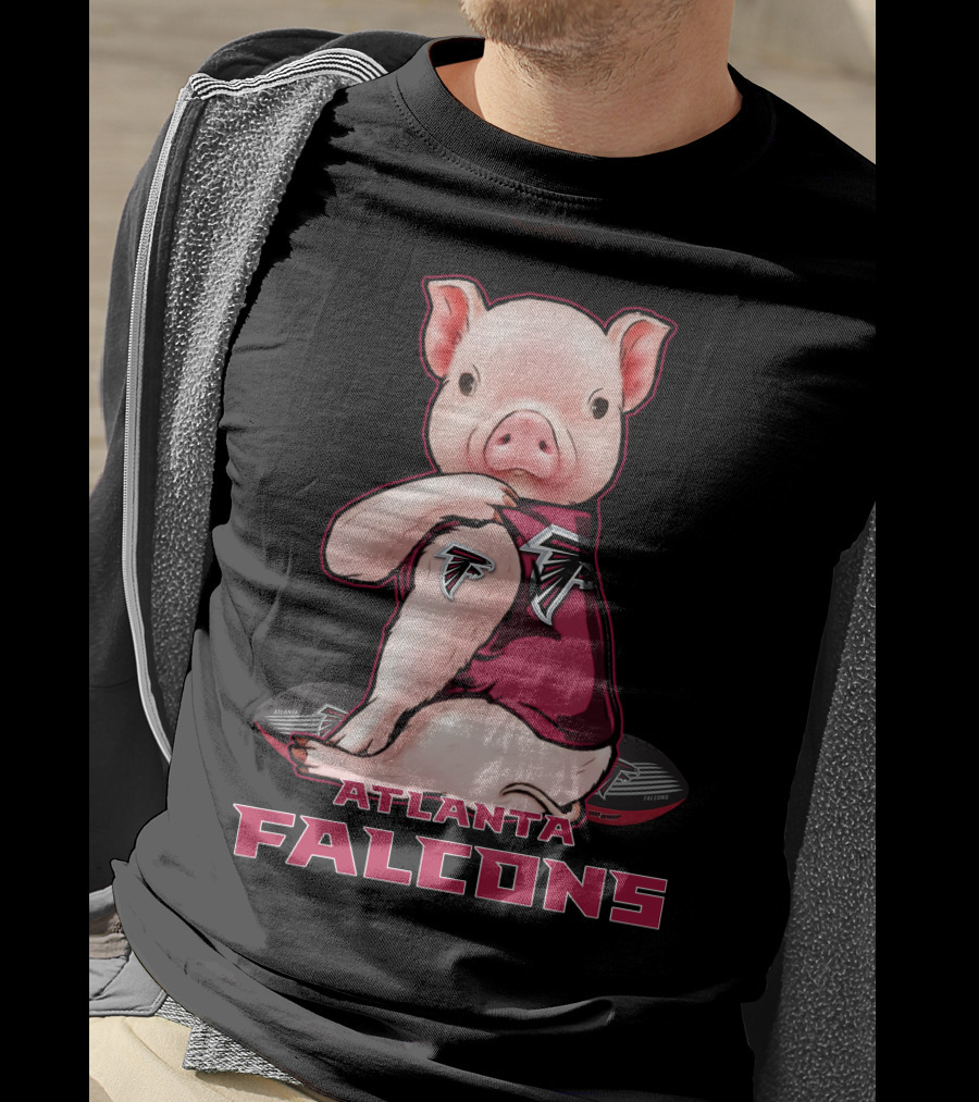 Atlanta Falcons Pig Football Fan T-Shirt