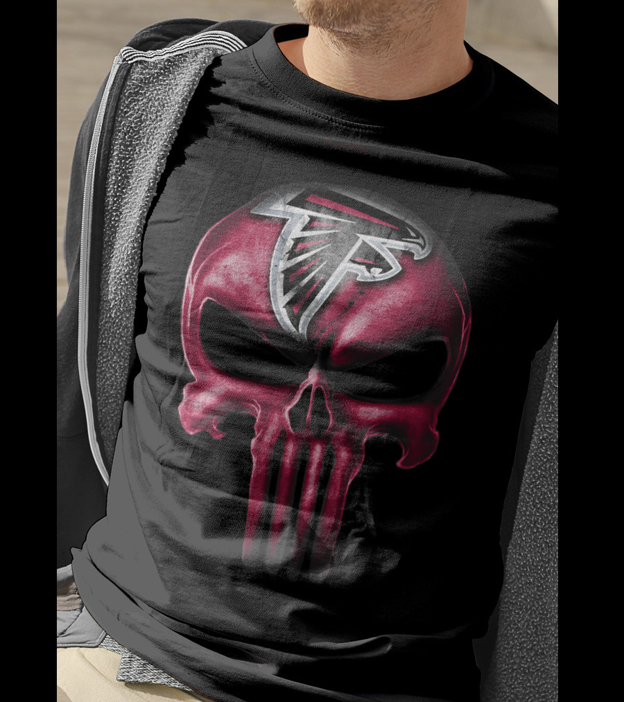 Skull Atlanta Falcons Logo Nfl T-Shirt