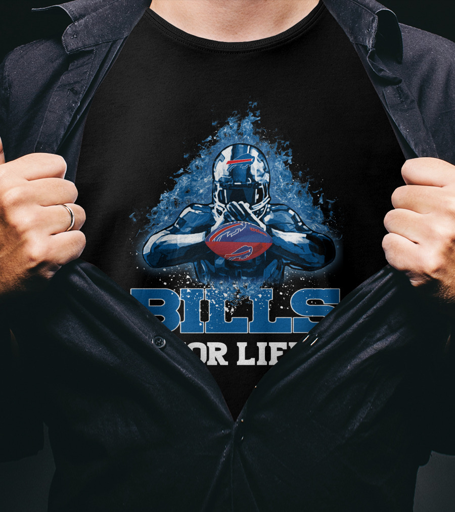 BILLS FOR LIFE Buffalo Bills Football Player NFL T-Shirt