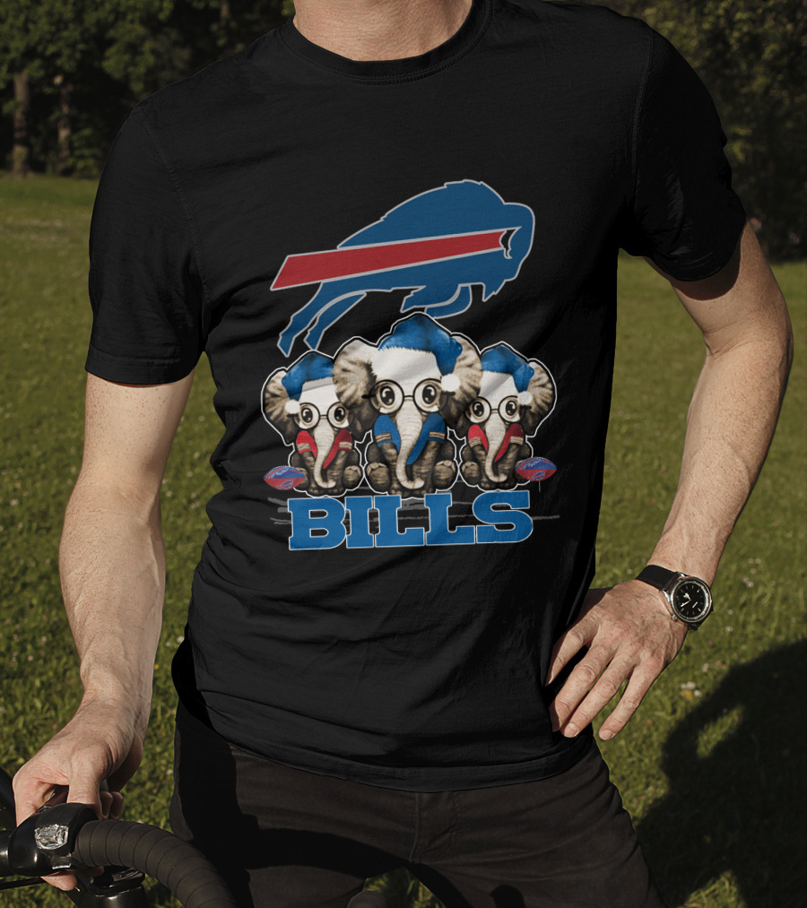 Elephan Xmas Buffalo Bills NFL Holiday Fan T-Shirt