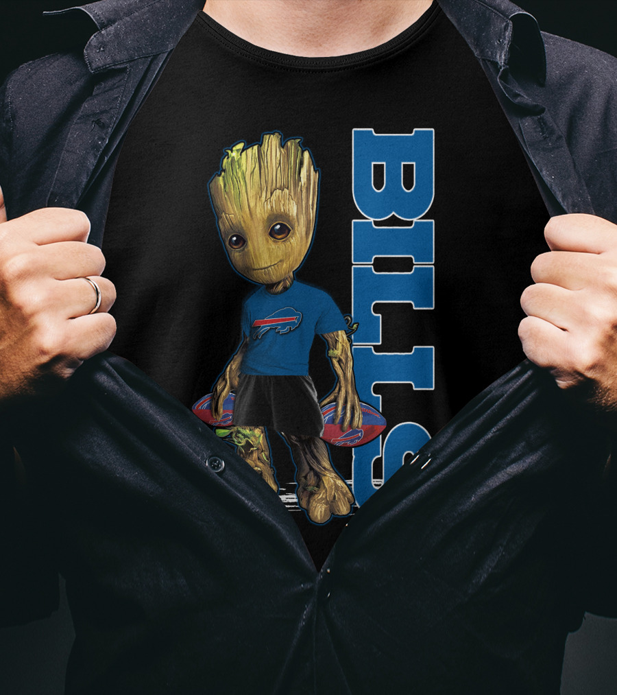 Groot Buffalo Bills NFL Guardians Of The Galaxy T-Shirt