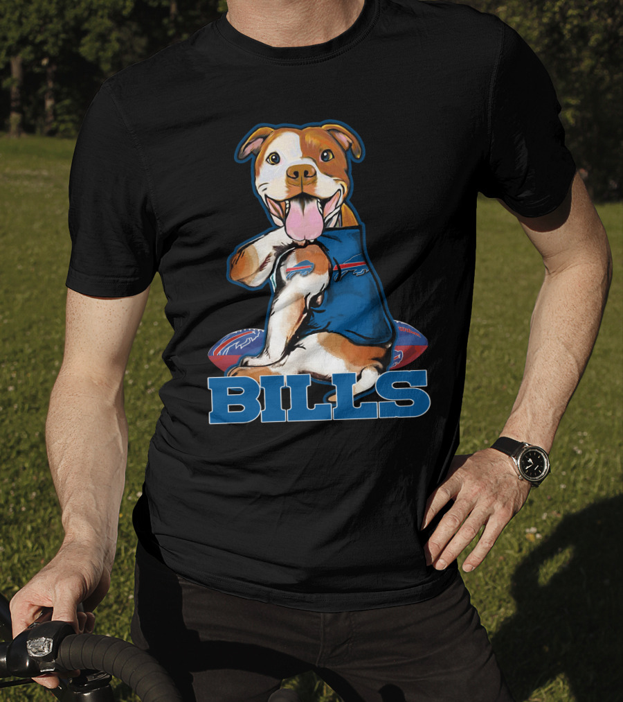 Bills Pitbull Football Fan T-Shirt