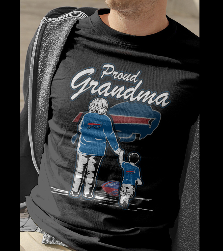 Proud Grandma Buffalo Bills Family Football Fandom T-Shirt