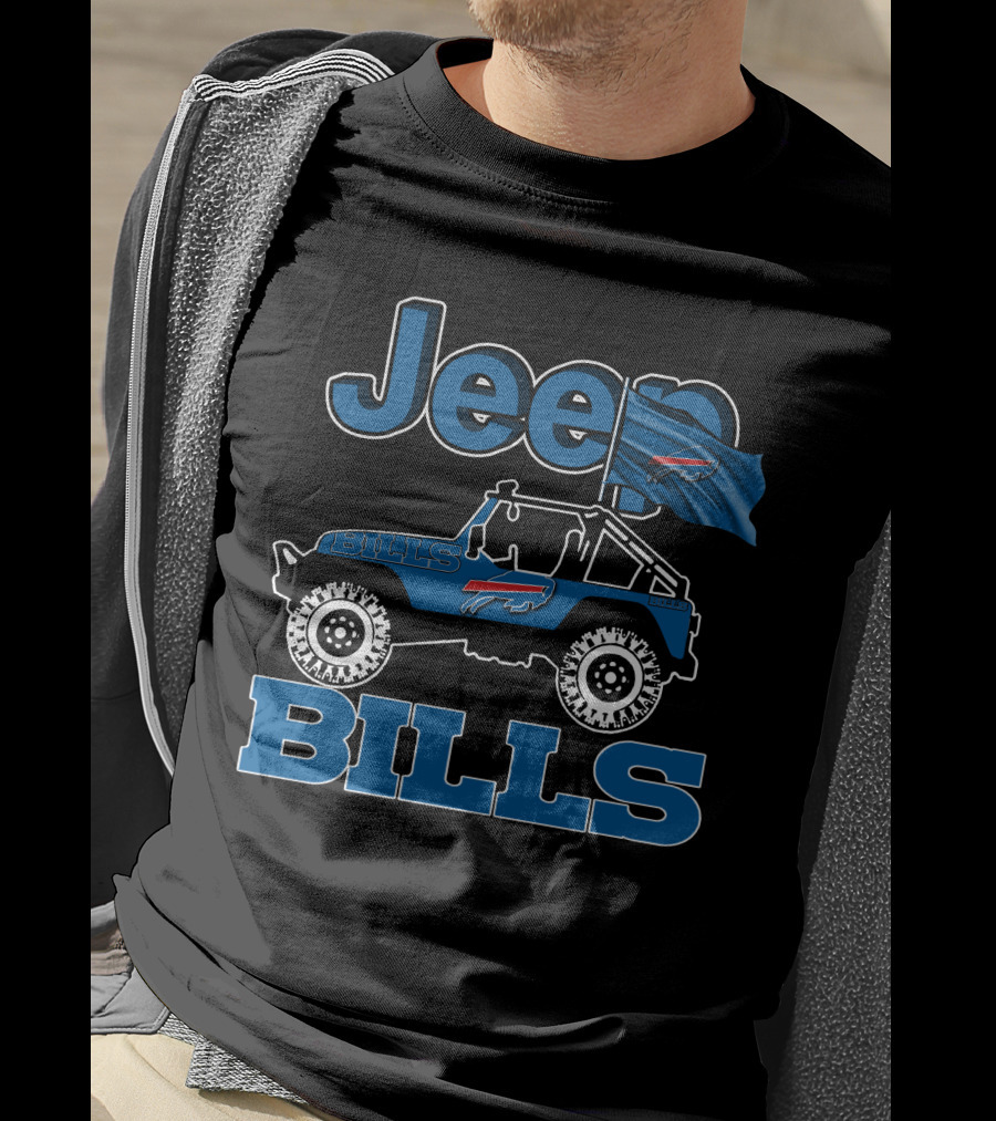 Jeep Buffalo Bills Football Vehicle Flag T-Shirt