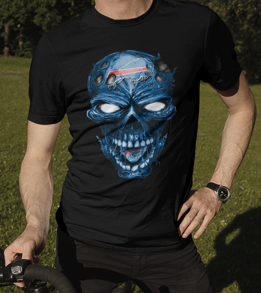 Skull With Buffalo Bills T-Shirt