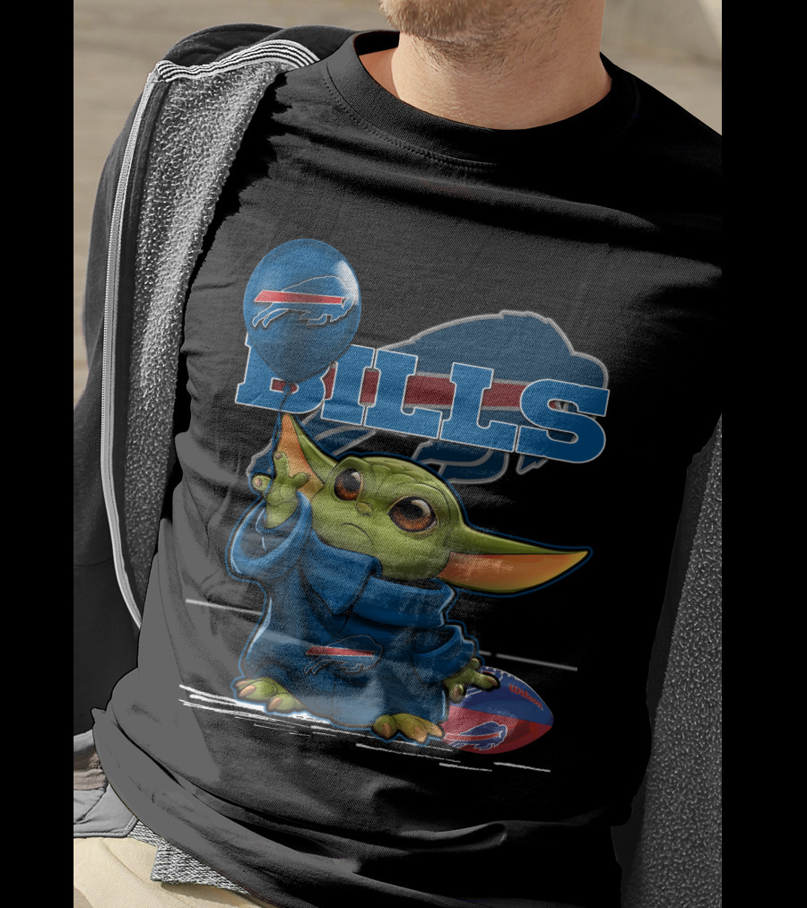 Yoda Bills Buffalo Football Balloon T-Shirt