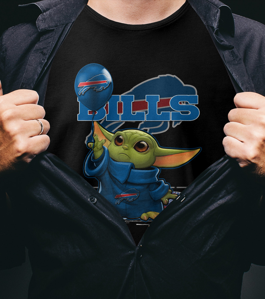 Yoda Bills Buffalo Football Balloon T-Shirt