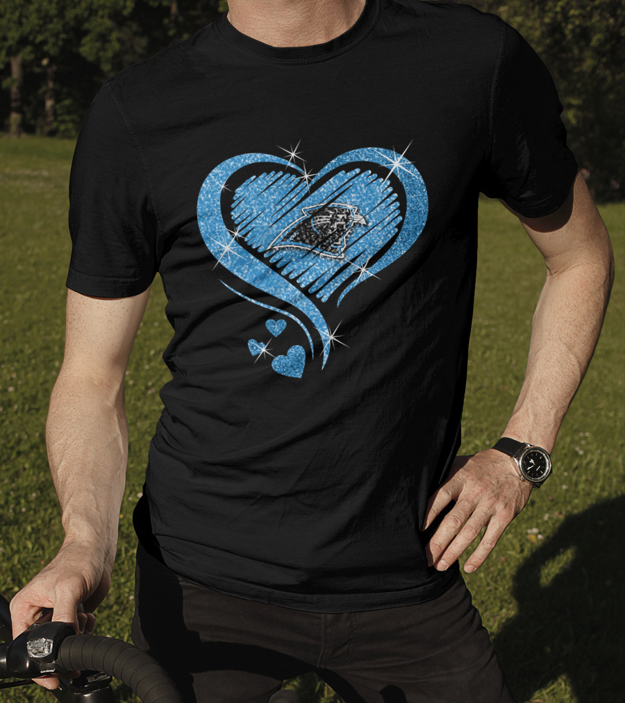 Heart Diamond Carolina Panthers Fan Passion T-Shirt