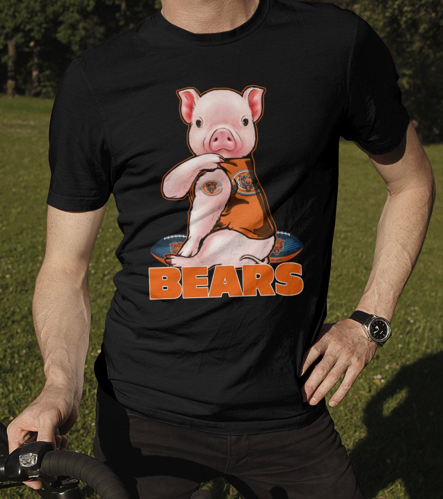 Pig BEARS Football T-Shirt