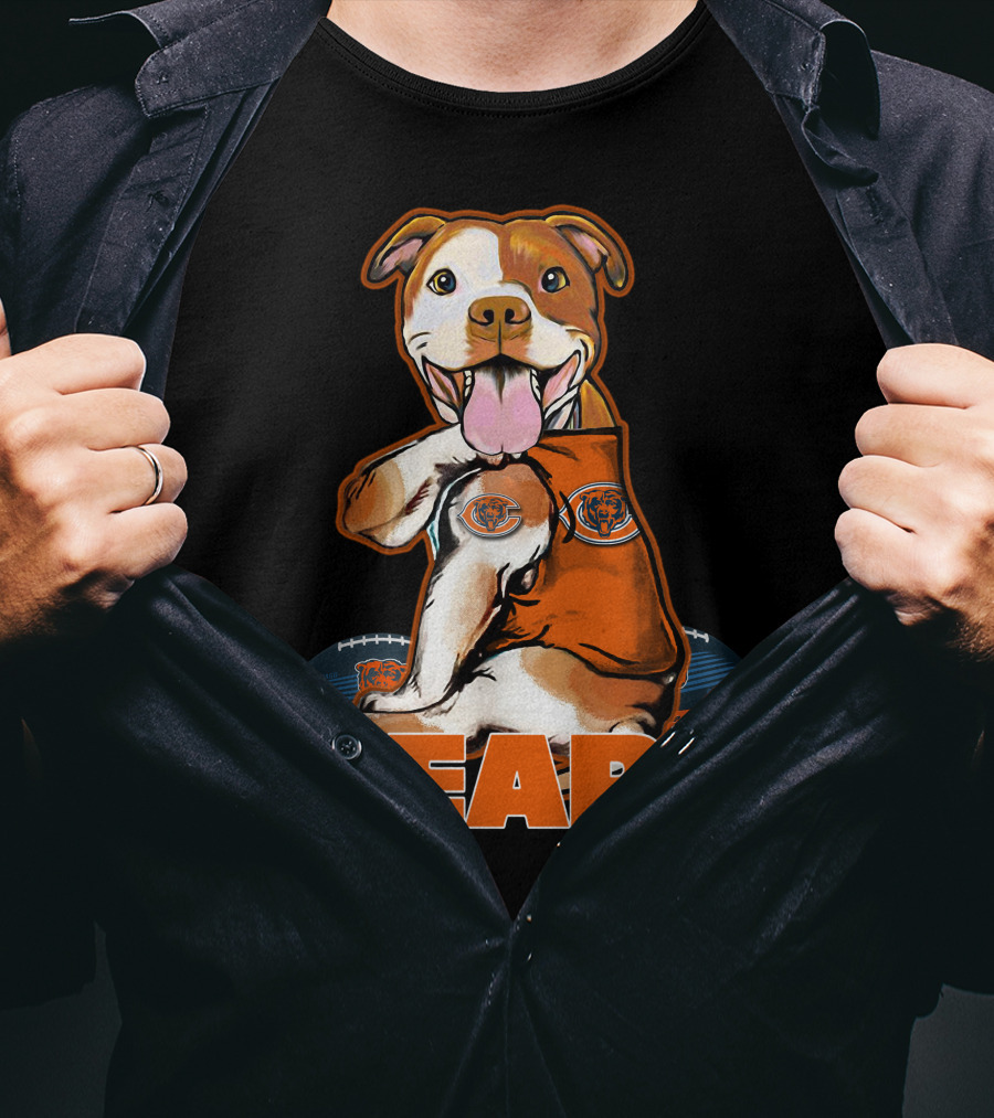 Pittbull CHICAGO BEARS NFL Football Fan Merchandise T-Shirt