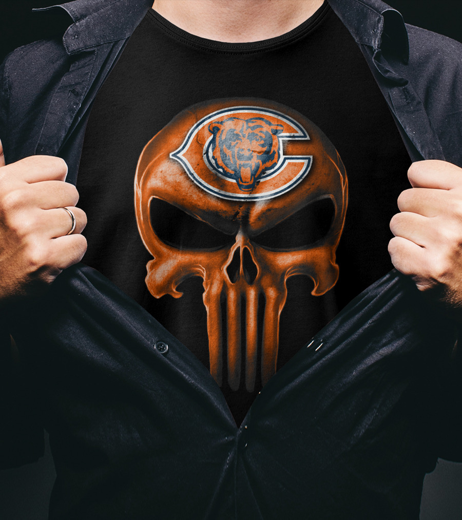 Chicago Bears Skull T-Shirt
