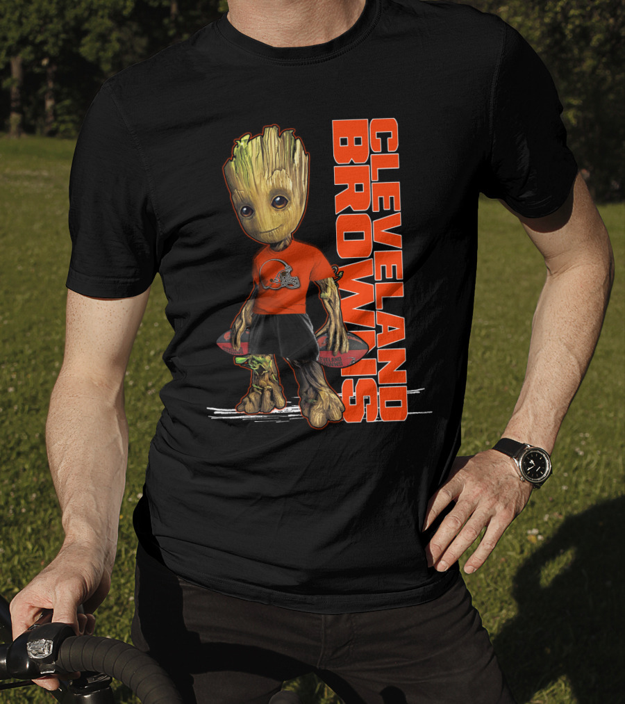 Groot Cleveland Browns NFL Team Spirit T-Shirt