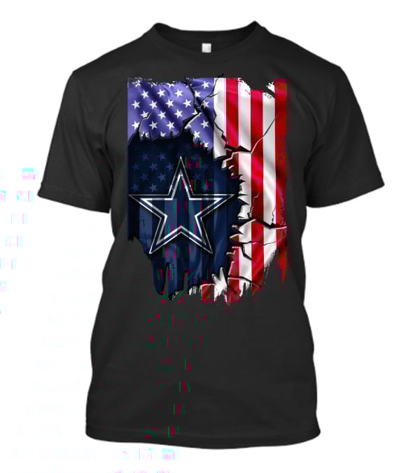 Flag V2 Dallas Cowboys American Flag Star T-Shirt