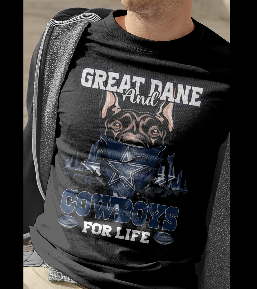Great Dane And Cowboys For Life T-Shirt