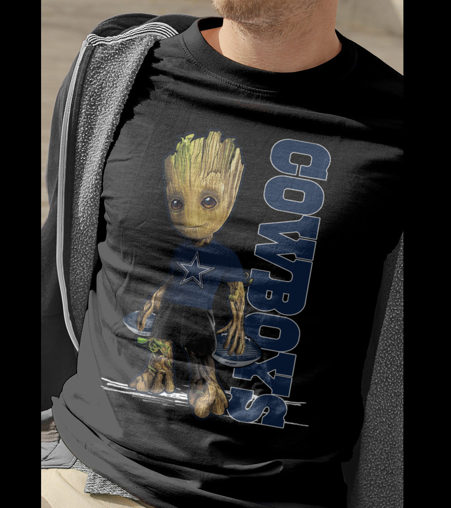 Groot V1 Dallas Cowboys Nfl Team T-Shirt