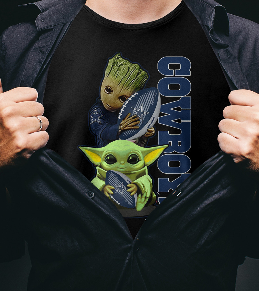 Cowboys Grzd Dallas Cowboys Football Featuring Popular Characters T-Shirt