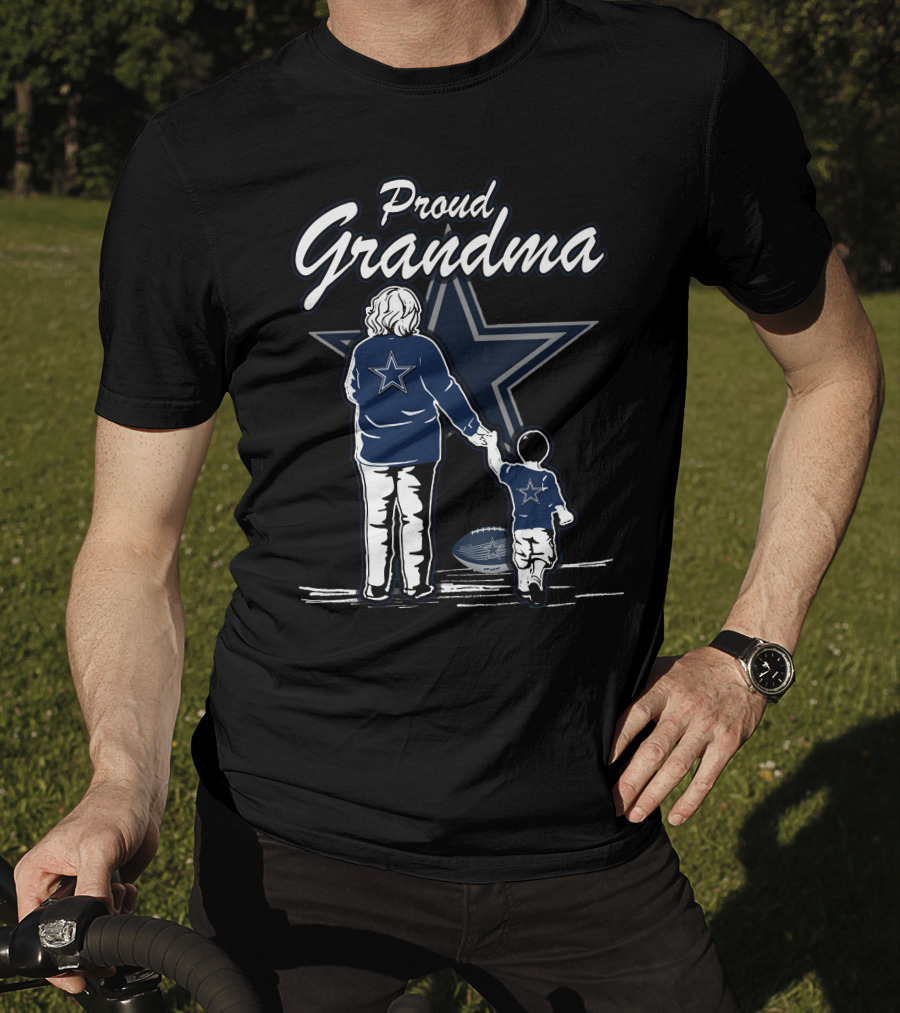 Proud Grandma Dallas Cowboys Football Star Fan Family Love T-Shirt