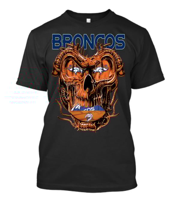 BRONCOS Dragonskull Football Helmet T-Shirt