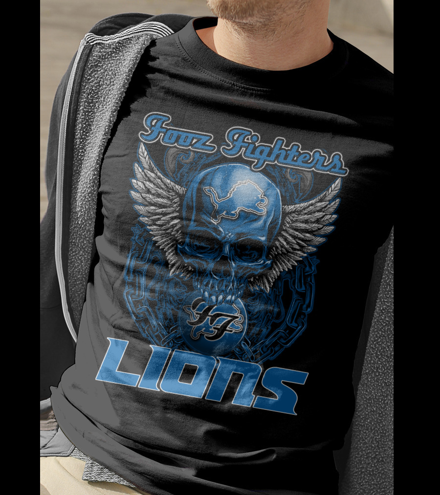 Foo Fighters Detroit Lions T-Shirt