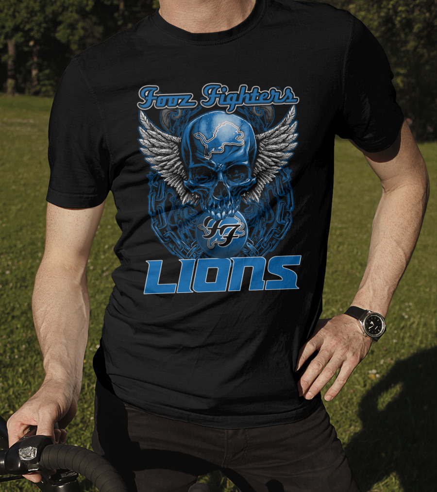 Foo Fighters Detroit Lions T-Shirt