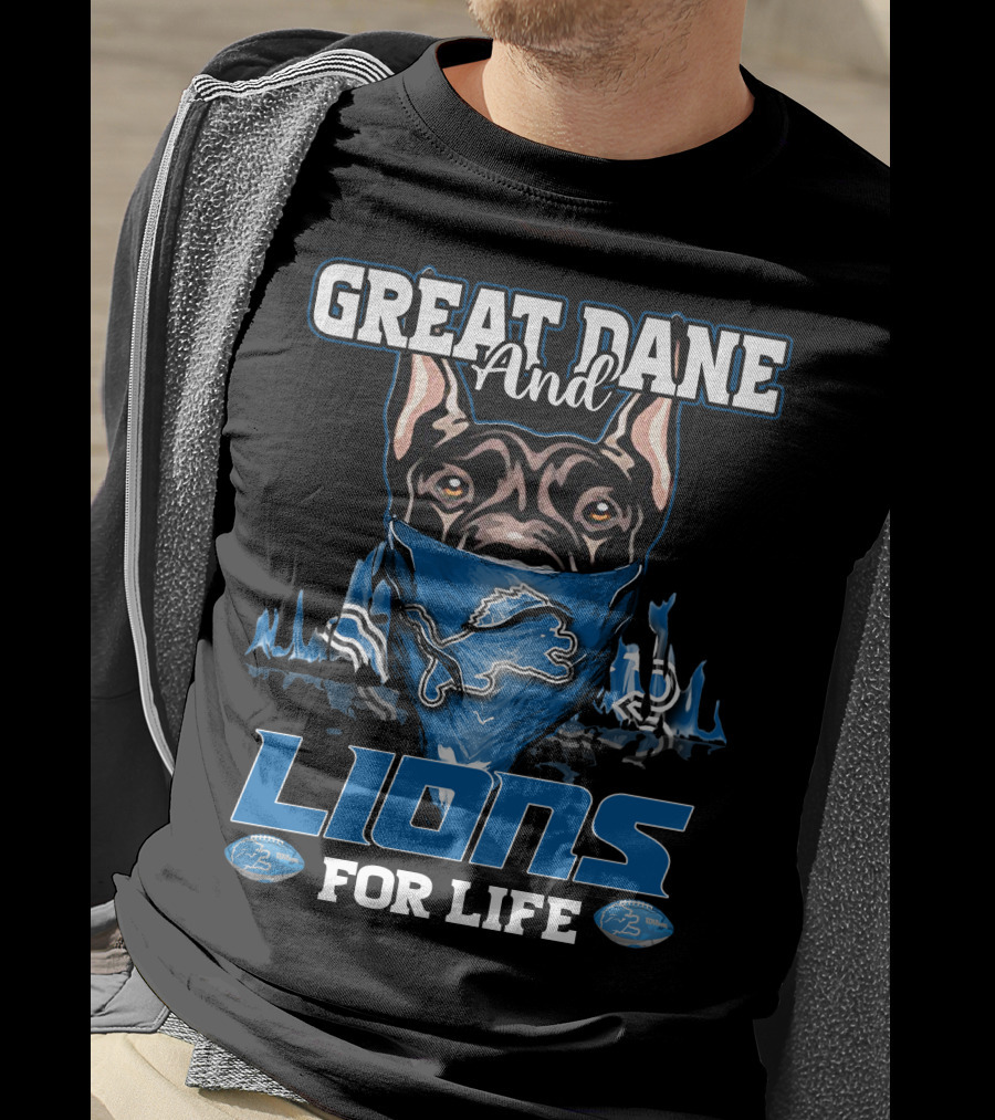 Great Dane And Lions For Life T-Shirt