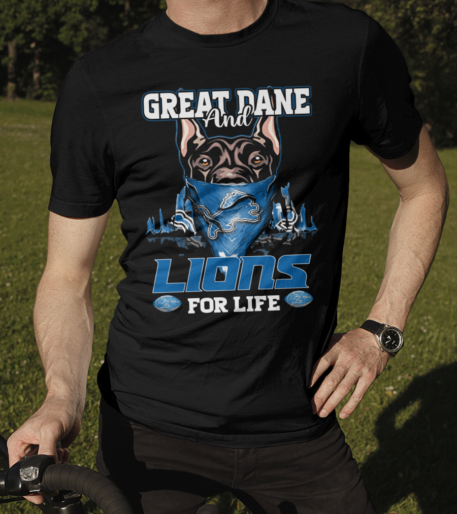 Great Dane And Lions For Life T-Shirt