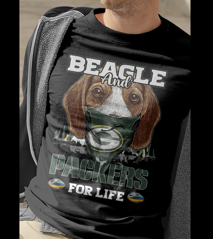 Beagle And Packers For Life T-Shirt