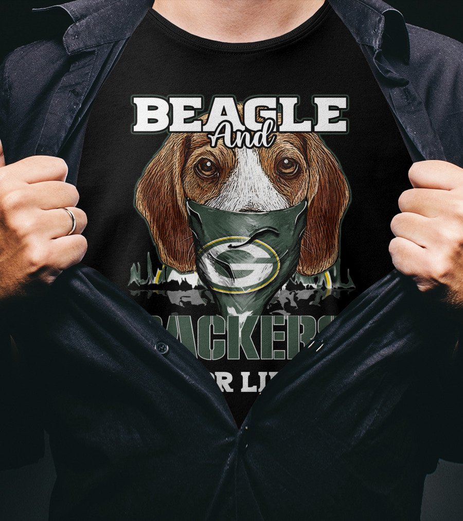 Beagle And Packers For Life T-Shirt
