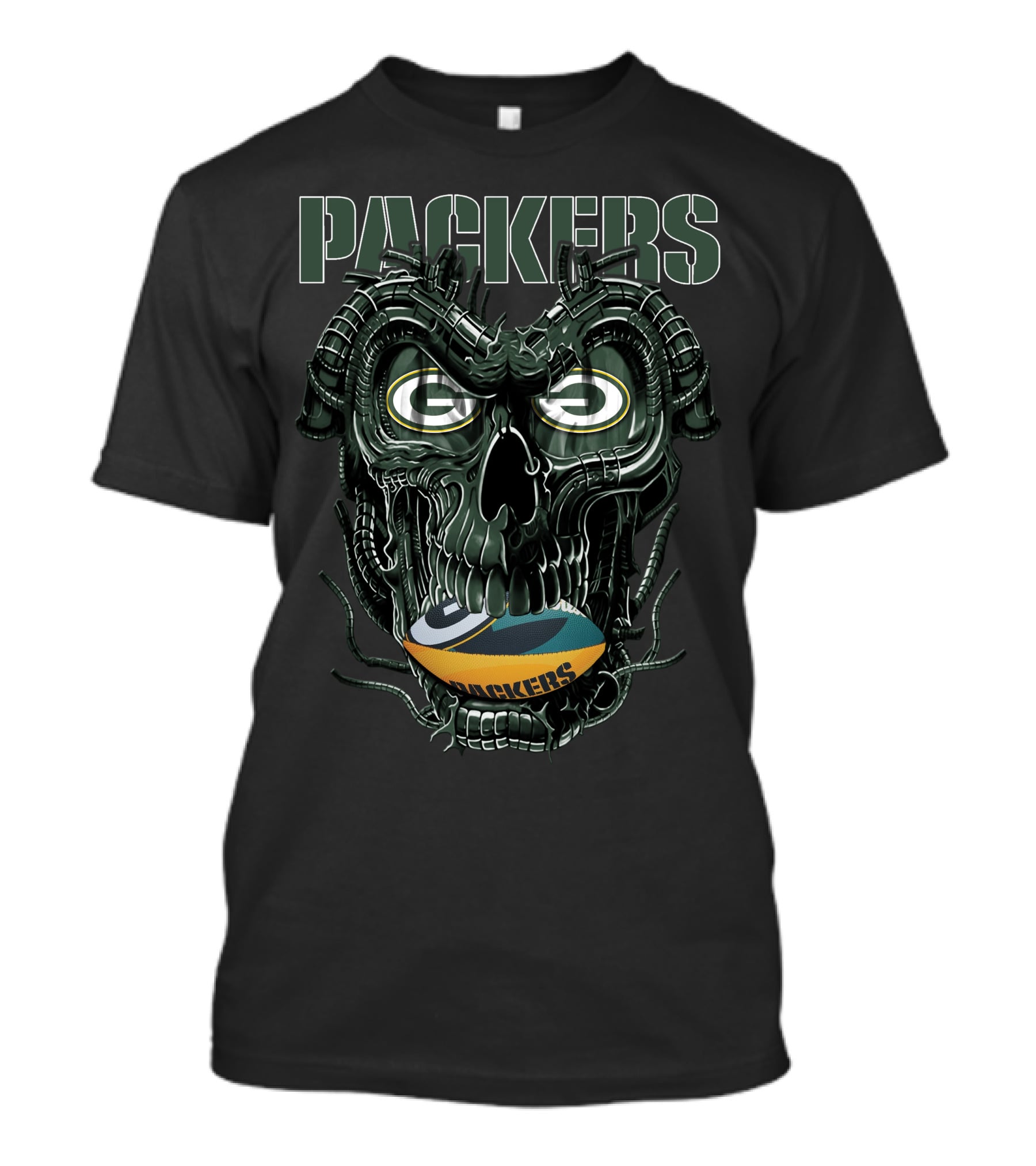 Packers Dragonskull Fantasy Football Fan T-Shirt