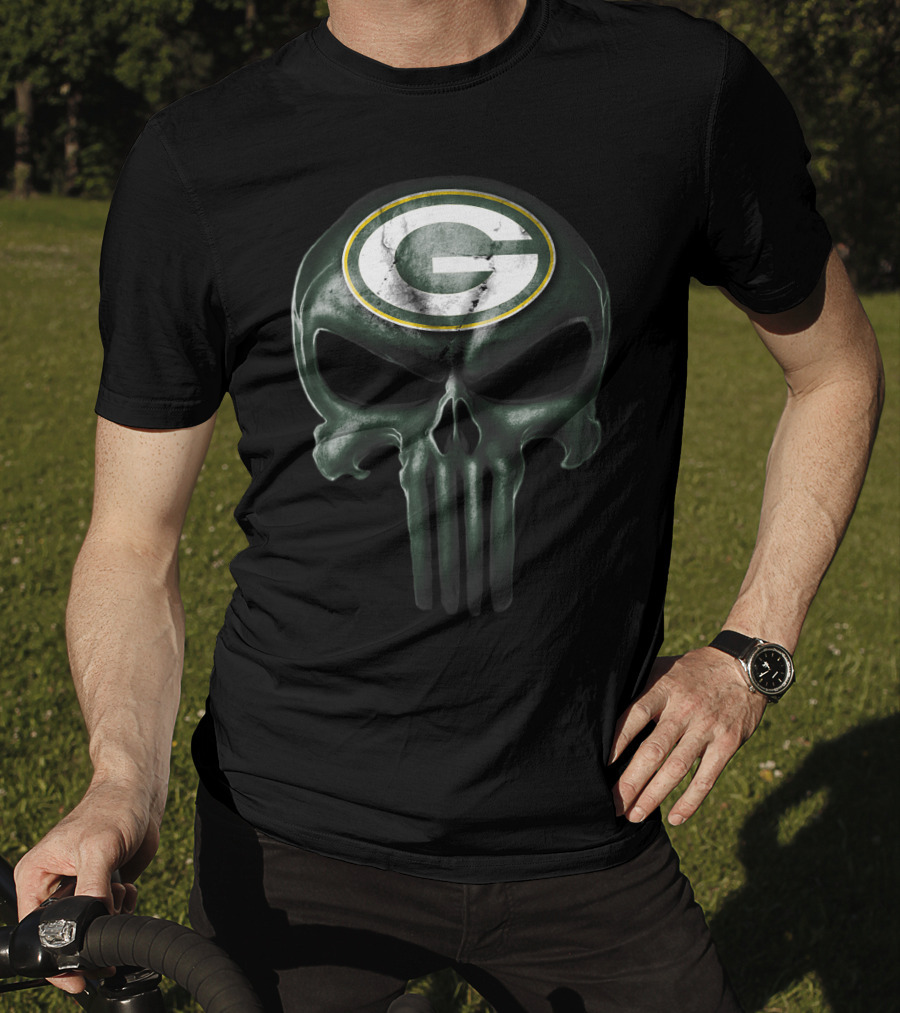 Skull Green Bay Packers T-Shirt