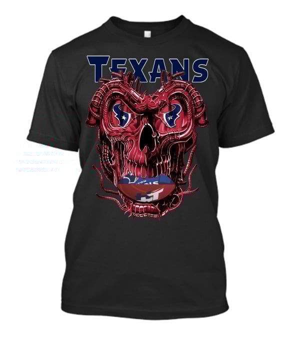Texans Dragonskull Football Graphics T-Shirt