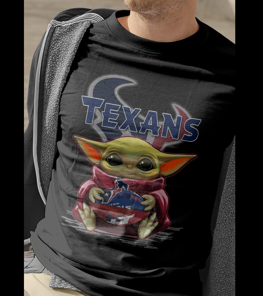 Texans Yoda Star Wars Football Fan T-Shirt