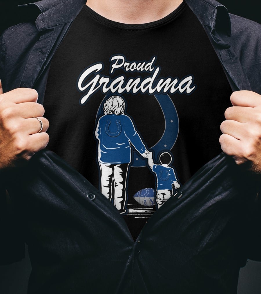 Proud Grandma Indianapolis Colts Family Football Fan T-Shirt