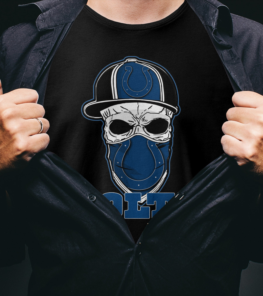 Colts Skull Hat With Indianapolis Colts T-Shirt